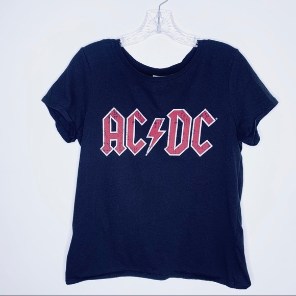 H&M Tops - AC/DC Graphic Band Tee Jersey Shortsleeved H&M